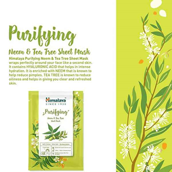 Purifying Neem & Tea Tree Ansiktsmask, 30ml, Himalaya - 2