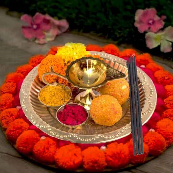 Brass Diya for Pooja - 2
