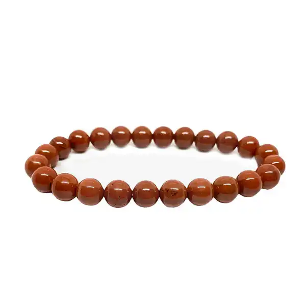 Armband Jaspis 8mm, Kristallpunkten