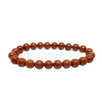 Armband Jaspis 8mm, Kristallpunkten