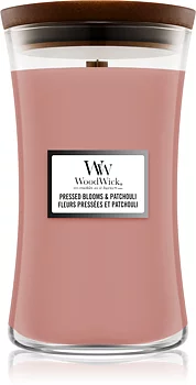 Pressed Blooms & Patchouli Doftljus, Large, WoodWick