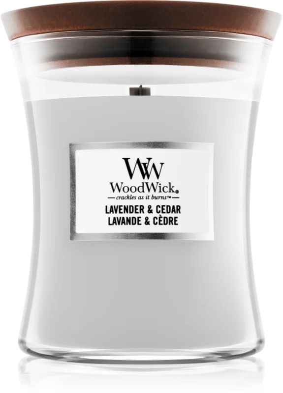 Mint Lavender & Cedar Doftljus, Medium, WoodWick