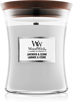 Mint Lavender & Cedar Doftljus, Medium, WoodWick