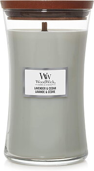 Mint Lavender & Cedar Doftljus, Large, WoodWick