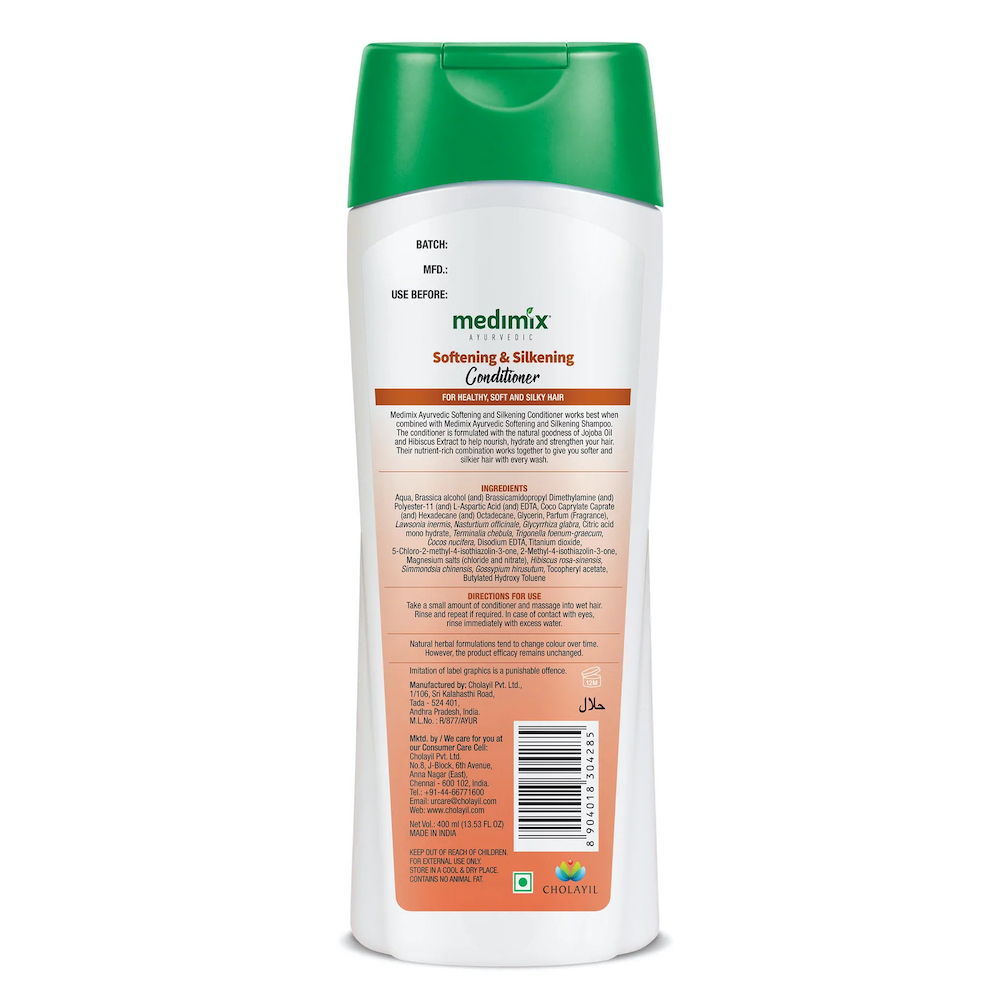 Medimix Ayurvedic Softening and Silkening Conditioner 400ml - 4