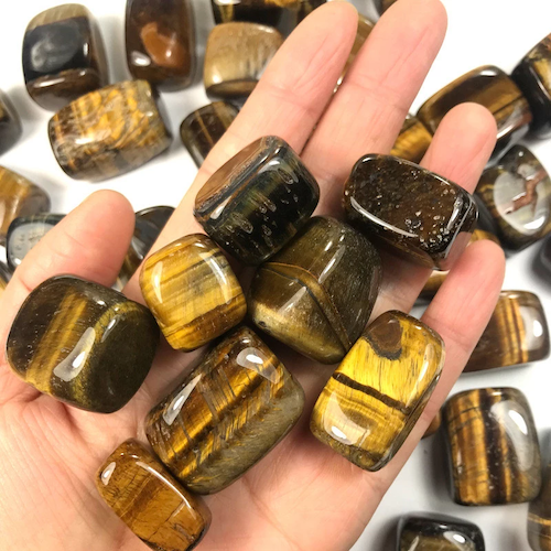 tigers eye tumbled stone