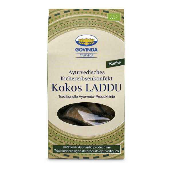Ayurvedisk Kokos Laddu Eko. 120g, Govinda