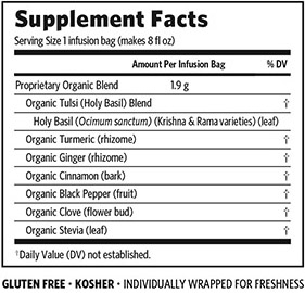 Tulsi Turmeric Ginger Tea Org, 25 teabags Organic India - 3