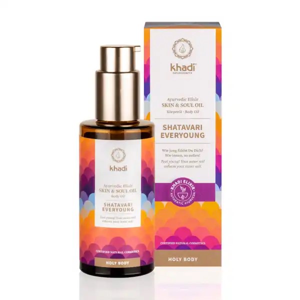 Shatavari EverYoung Ayurvedic Elixir Skin & Soul Oil, 100ml Khadi