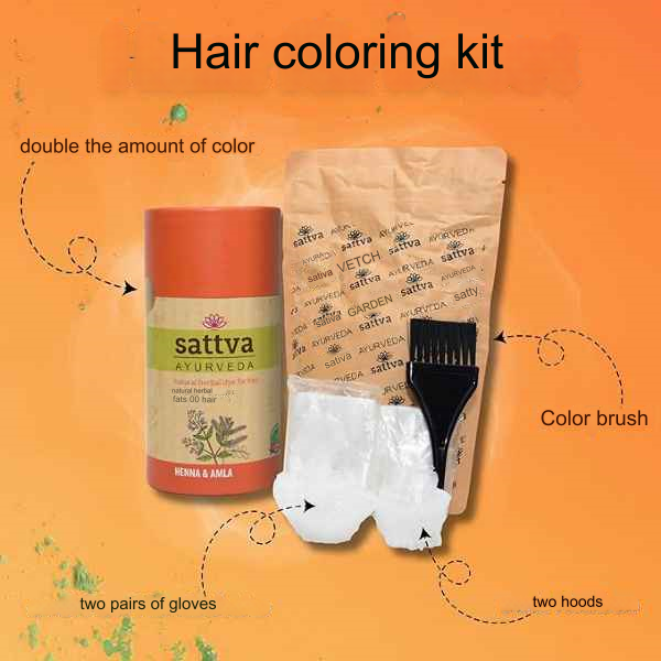 Natural Hair Colour Henna & Amla 150g, Sattva Ayurveda - 4
