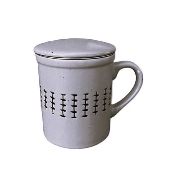 Mug Gura (Stone) with Lid and Tea strainer.