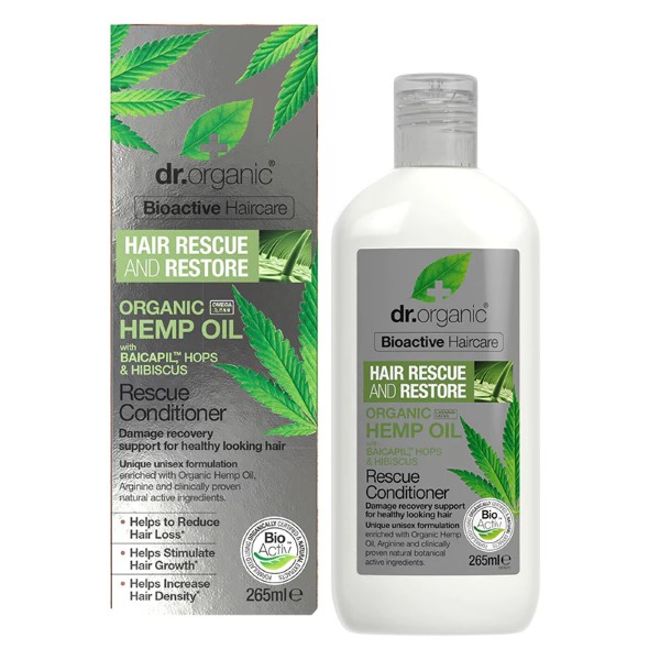 Dr Organic Hemp Oil Rescue Conditioner 265ml