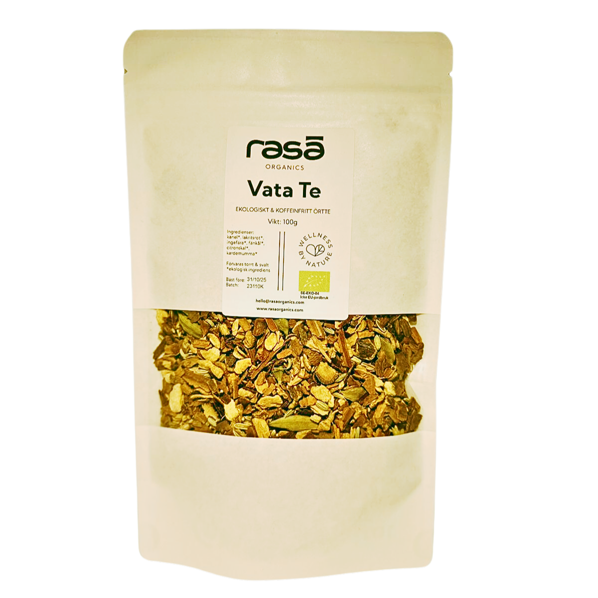 Vata Tea, Organic 100g Rasa Organics