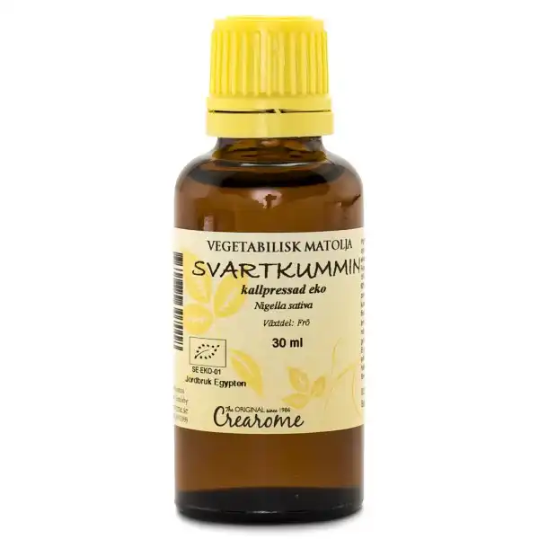Svartkumminolja Kallpressad Eko. 30ml, Crearome