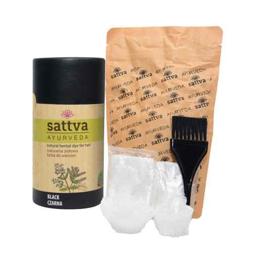 Natural Hair Colour Black 150g, Sattva Ayurveda