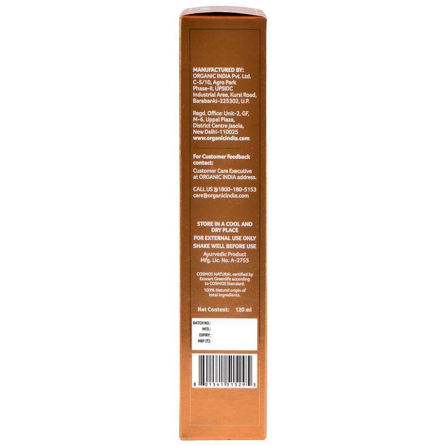 Women's Body Oil Revitalizing Rose Geranium Org. 120ml, Organic India - 6