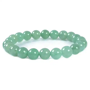 Armband  Aventurin Grön 8mm, Kristallpunkten