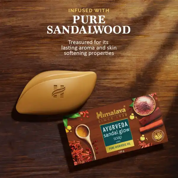 Ayurveda Sandal Glow Tvål 100g, Himalaya - 2
