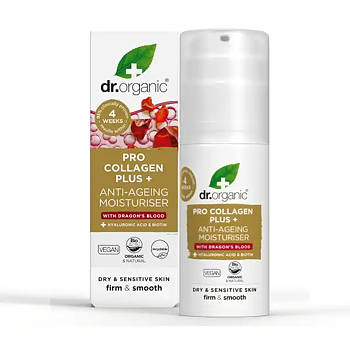Dr Organic Pro Collagen Moisturiser Med Dragon's Blood, 50ml