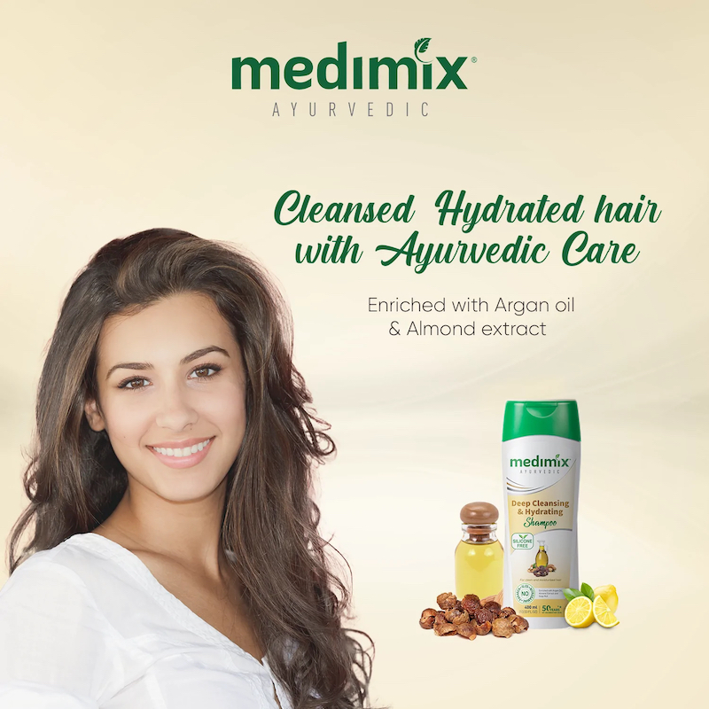 Medimix Ayurvedic Deep Cleansing and Hydrating Shampoo 400ml - 2