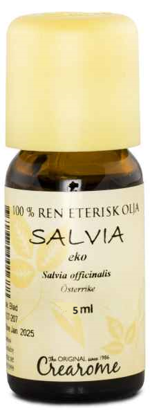 Salvia Ekologisk Eterisk Olja Eko. 5ml, Crearome