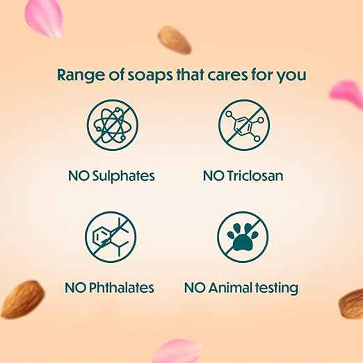  Almond & Rose Soap 75g, Himalaya - 3