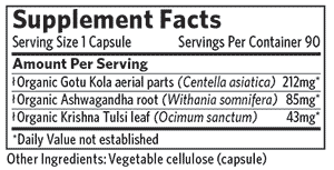 Peaceful Sleep Eko. 90kaps, Organic India - 2