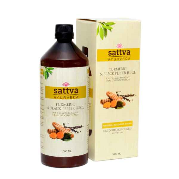 Turmeric-Black Pepper Juice 1L, Sattva Ayurveda