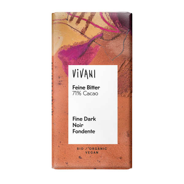 Mörk Choklad 71%, Eko 80g Vivani