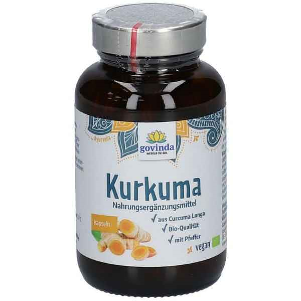 Gurkmeja/Kurkuma Eko. 90kaps, Govinda