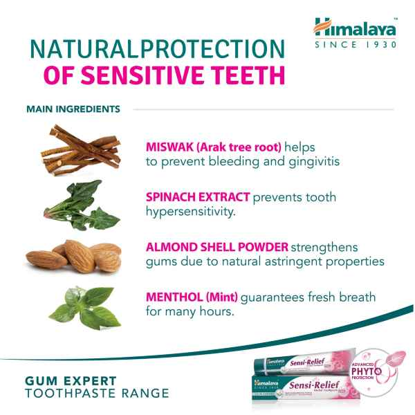 Sensi- Relief  Tandkräm 75ml, Himalaya - 3