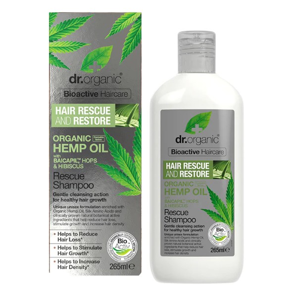 Dr Organic Hemp Oil Rescue Shampoo 265ml