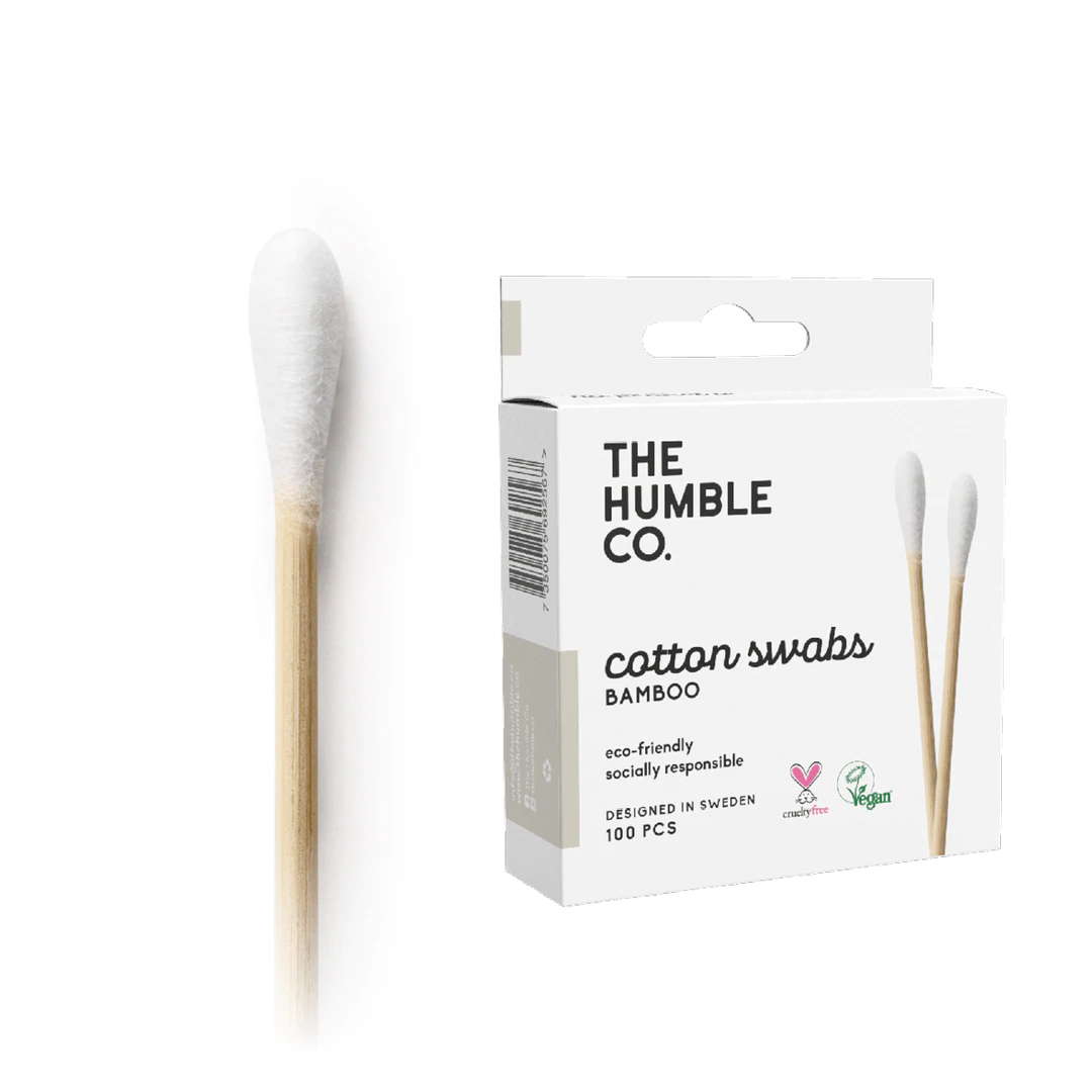 The Humble Co. Cotton Swabs Bamboo White 100 pcs