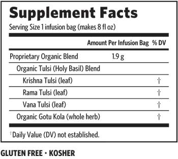 Tulsi Brahmi / Gotu Kola Te Eko, 25 tepåsar Organic India - 4