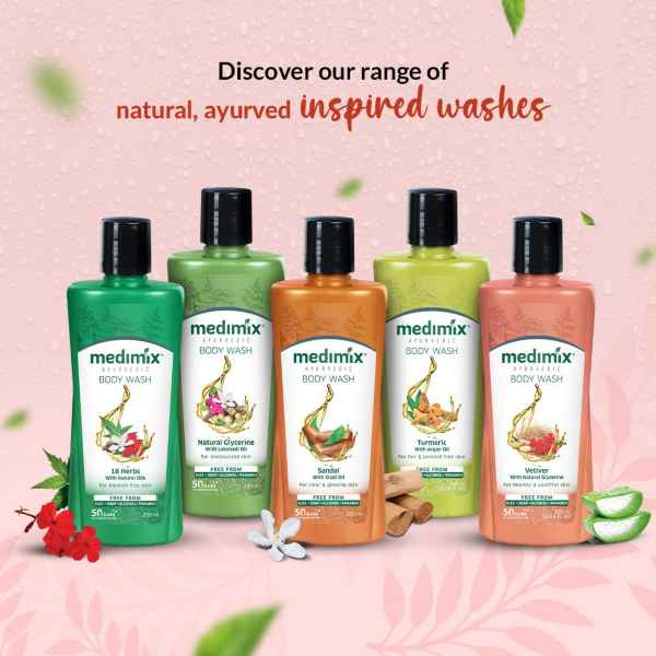 Medimix Flytande Tvål Kumkumadi & Glycerine  250 ml - 3