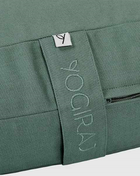 Rectangular Bolster Organic-Moss Green, Yogiraj - 2