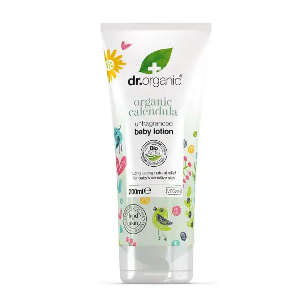 Calendula Baby Lotion (Parfymfri) 200ml, Dr Organic