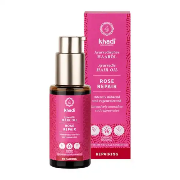 Rose Repair Hair Oil 50ml, Khadi
