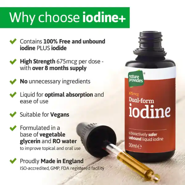 Liquid  Iodine Dual Form, 30ml, Nature Provides - 3