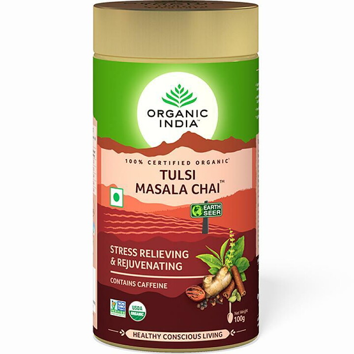 Tulsi Masala Chai Org, 100g Organic India