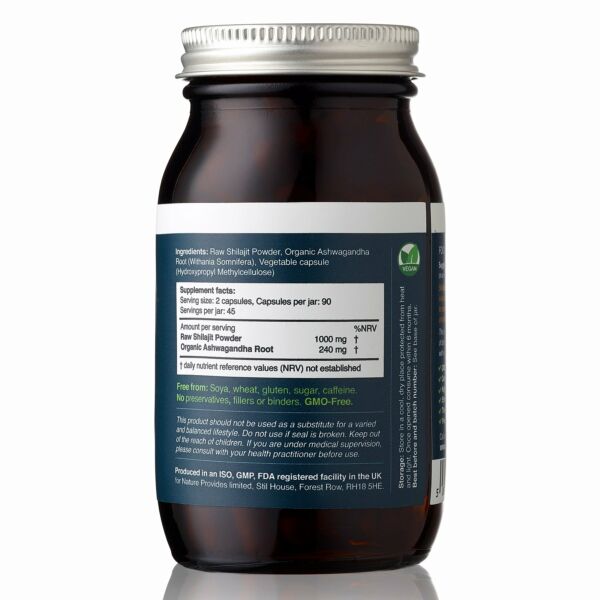 Ayurvedic Shilajit+  Ashwagandha 90kaps Nature provides - 3