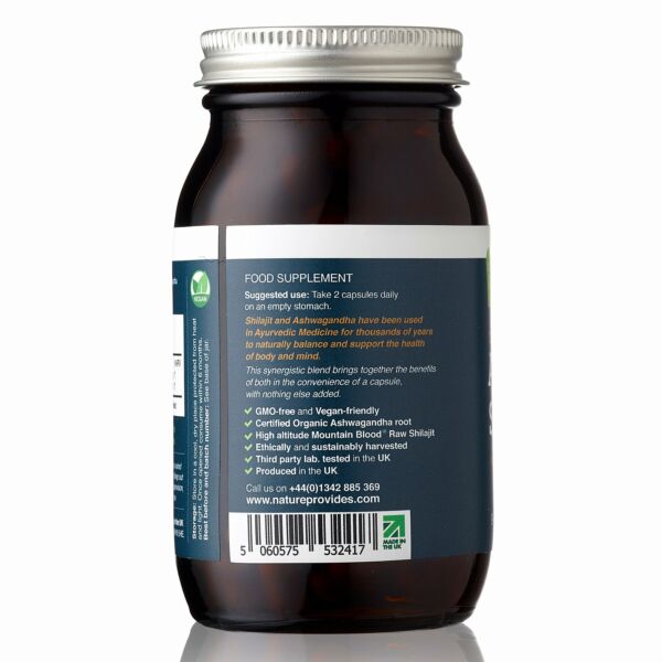 Ayurvedic Shilajit+  Ashwagandha 90kaps Nature provides - 2