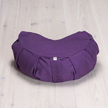Meditation cushion, crescent - Lilac Purple
