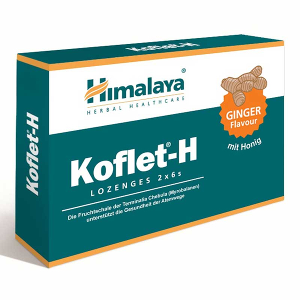 Koflet-H Halspastiller Ingefära 12 pastiller Himalaya