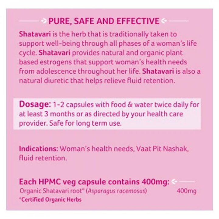 Shatavari Eko. 90kaps, Organic India