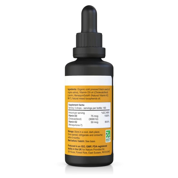 Flytande Vit. D3+ Vit. K2, 30 ml - 5