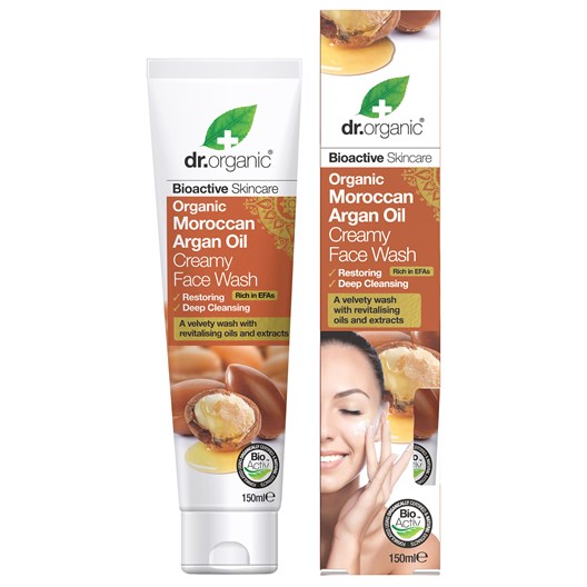 Dr Organic Argan Creamy Ansiktstvätt, 150ml 