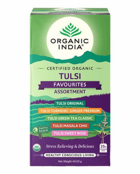 Tulsi Favourites Assortment Eko, 25 tepåsar Organic India