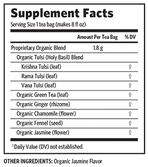 Tulsi Jasmine Green Tea Org, 25 teabags Organic India - 2
