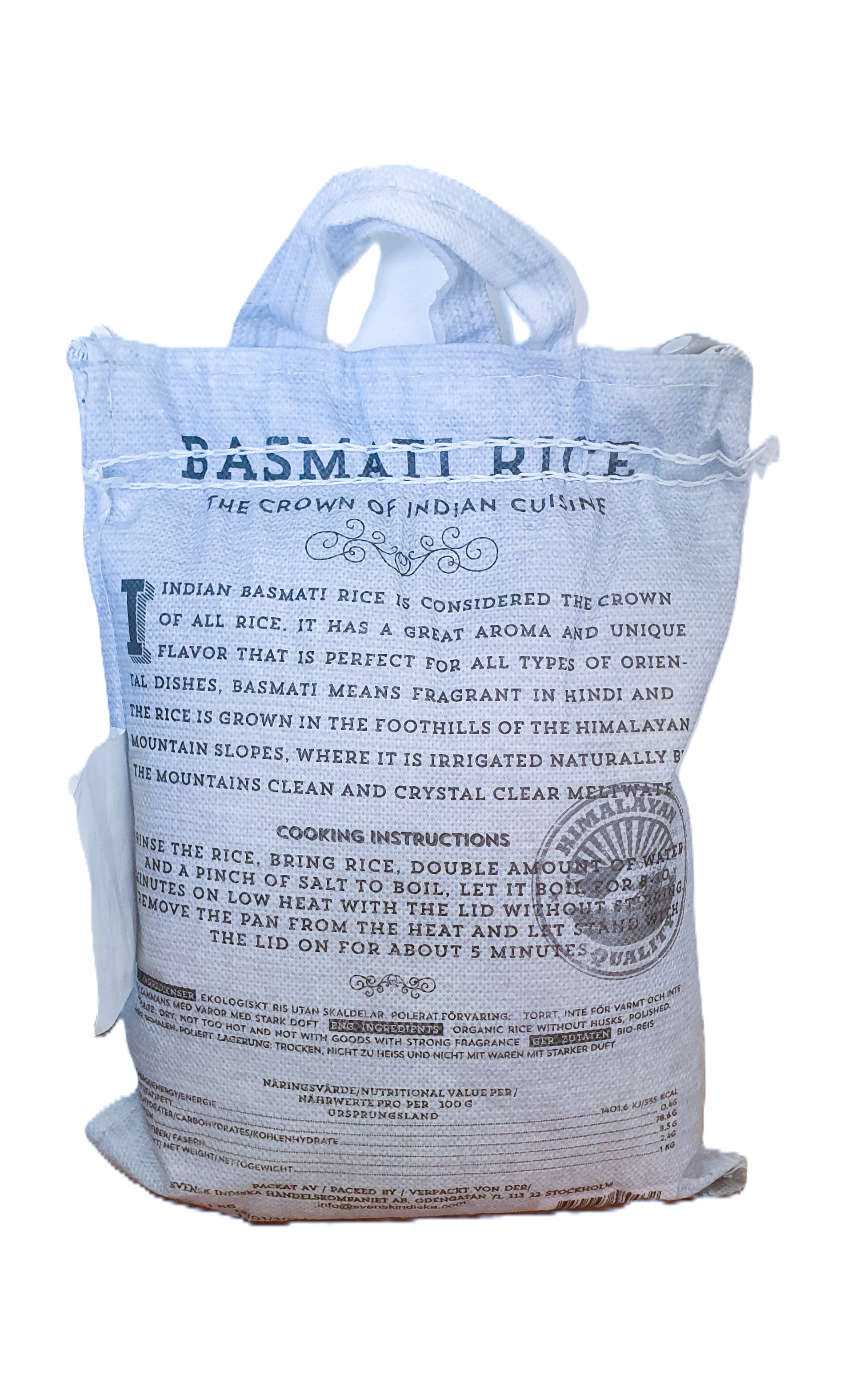 Basmati Ris Vitt Eko, 1kg, Buddhimaans - 2